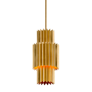 Moxy Pendant In Gold Leaf Finish