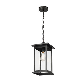Bowton 1-Light Outdoor Hanging Lantern Powder Coated Black