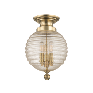 Coolidge Flush Mount with Aged Brass Finish