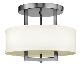 Hampton Medium Semi-Flush Mount in Antique Nickel