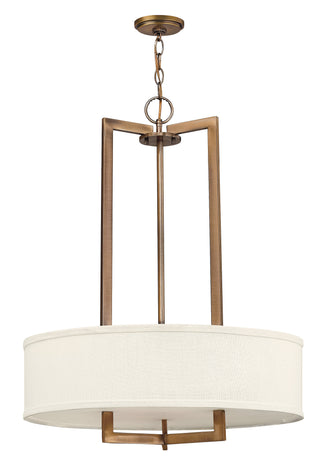 Hampton Medium Drum Chandelier in Brushed Bronze