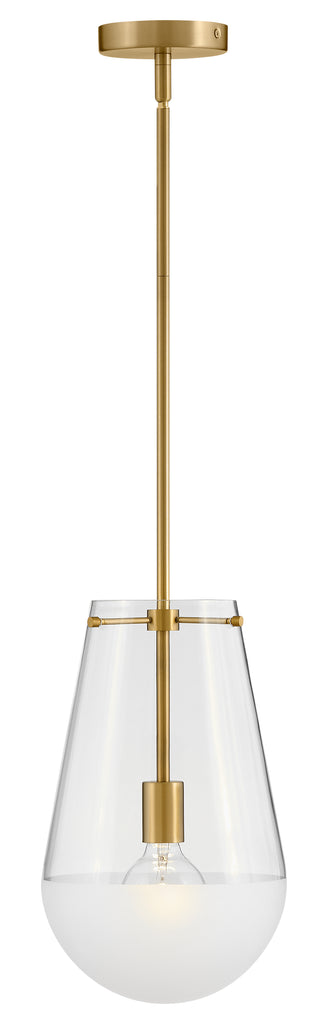 Beck Small Pendant in Lacquered Brass