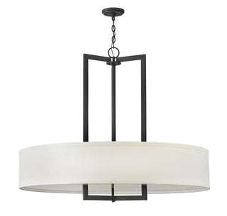 Hampton Large Drum Chandelier in Buckeye Bronze