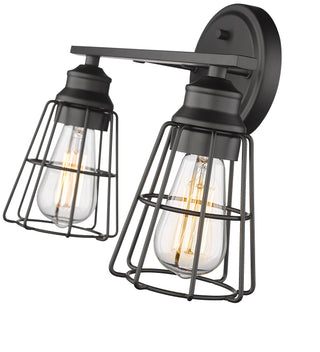 2-Light Vanity Matte Black