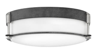 Colbin Medium Flush Mount in Aged Zinc