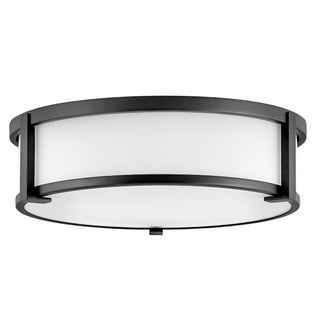 Lowell Medium Flush Mount in Black