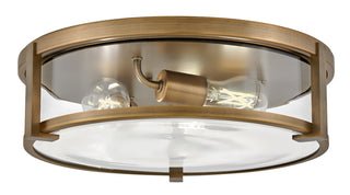 Lowell Medium Flush Mount in Brushed Bronze