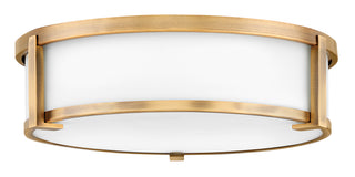 Lowell Medium Flush Mount in Brushed Bronze