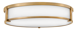 Lowell Large Flush Mount in Brushed Bronze