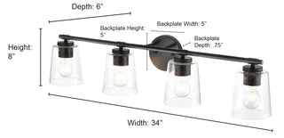 4-Light Vanity Chrome