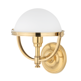 Stratford Wall Sconce with Aged Brass Finish