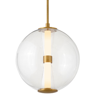 Elin Medium Globe Pendant in Lacquered Brass