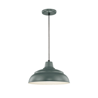 Millennium - RWHC14-SG - One Light Pendant - R Series - Satin Green