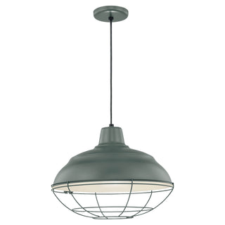 Millennium - RWHC17-SG - One Light Pendant - R Series - Satin Green