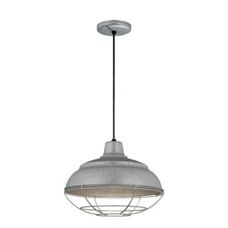 Millennium - RWHC14-GA - One Light Pendant - R Series - Galvanized