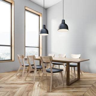 R Series One Light Pendant in Satin Black