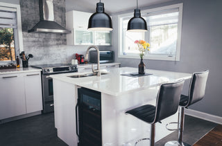 R Series One Light Pendant in Satin Black