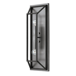 Fulton Large Two Light Sconce in Aged Zinc