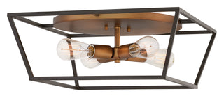 Fulton Medium Flush Mount in Bronze