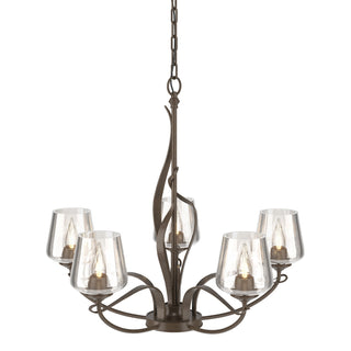 Hubbardton Forge - 103040-SKT-05-ZM0236 - Flora 5 Arm Chandelier - Flora - Bronze
