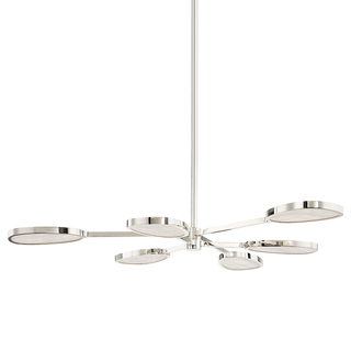 Patras Chandelier In Burnished Nickel Finish