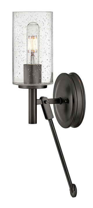 Collier Medium Single Light Sconce in Black Oxide