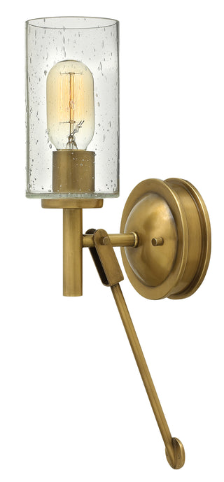 Collier Medium Single Light Sconce in Heritage Brass