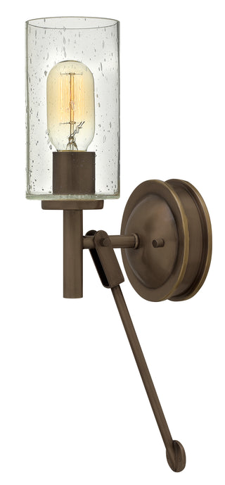 Collier Medium Single Light Sconce in Light Oiled Bronze