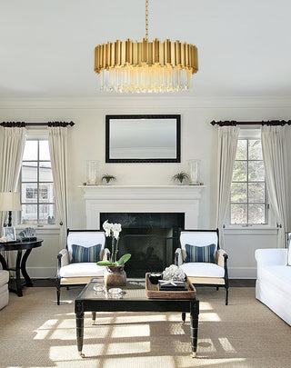 Willow 32 inch Chandelier in Satin Gold