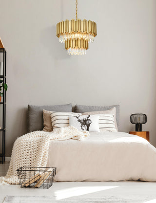 Willow 24 inch Chandelier in Satin Gold