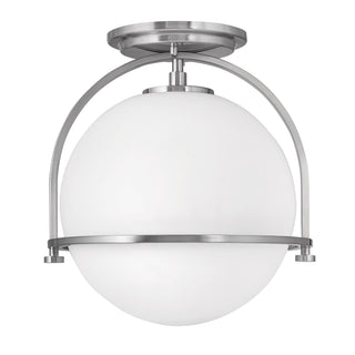 Somerset Small Semi-flush Mount in Brushed Nickel
