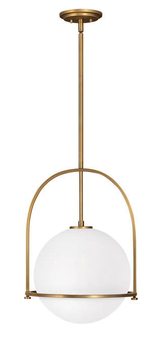 Somerset Medium Pendant in Heritage Brass