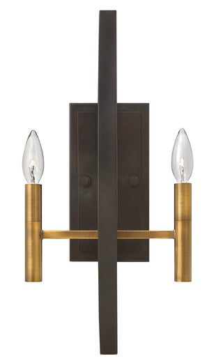 Euclid Large Two Light Sconce in Spanish Bronze
