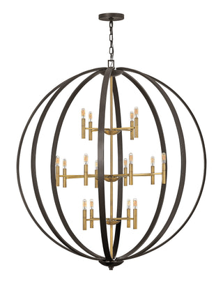 Euclid Extra Large Orb Chandelier in Spanish Bronze