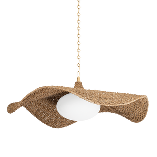 LEVENE Chandelier In Vintage Gold Leaf Finish