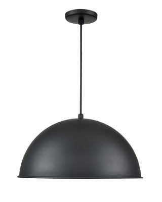 R Series 1-Light Cord Hung Wide Deep Bowl Satin Black