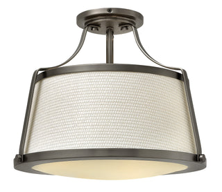 Charlotte Medium Semi-Flush Mount in Antique Nickel