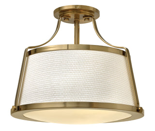 Charlotte Medium Semi-Flush Mount in Brushed Caramel
