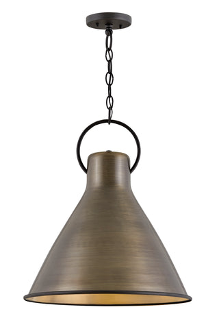 Winnie Large Pendant in Dark Antique Brass