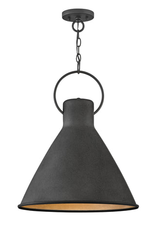 Winnie Large Pendant in Aged Zinc