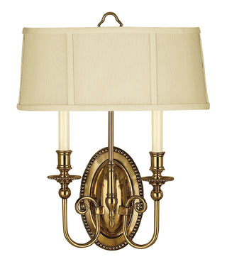 Cambridge Medium Two Light Sconce in Burnished Brass