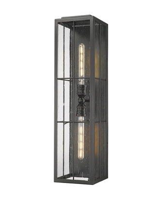 Jaxson 2-Light Outdoor Wall Sconce Powder Coated Black