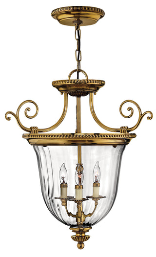 Cambridge Small Convertible Pendant in Burnished Brass