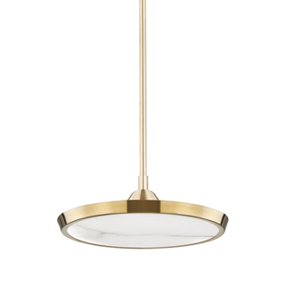 Draper Pendant with Aged Brass Finish