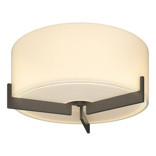 Hubbardton Forge - 126401-SKT-07-GG0218 - Axis Flush Mount - Axis - Dark Smoke
