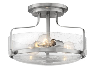 Harper Medium Semi-Flush Mount in Brushed Nickel