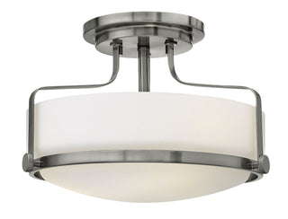 Harper Medium Semi-Flush Mount in Brushed Nickel