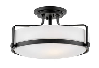 Harper Medium Semi-Flush Mount in Black