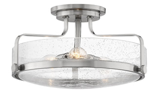 Harper Medium Semi-Flush Mount in Brushed Nickel