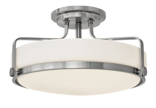 Harper Medium Semi-Flush Mount in Brushed Nickel